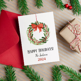Cartão De Festividades Felizes Feriados Feliz Feriado Folha de Natal Dobr