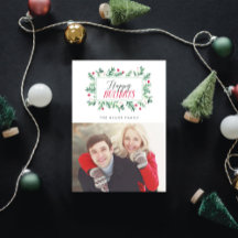 Felizes Feriados Pintados Botânicos