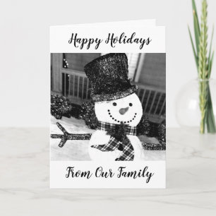 CARTÃO DE FESTIVIDADES ***FELIZES FÉRIAS*** DA NOSSA FAMÍLIA PARA A SUA