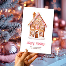 Felizes Festas Casa de Biscoito de Natal