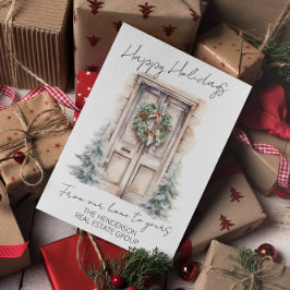 Cartão De Festividades Felizes Festas De nossa Casa para a Sua QR