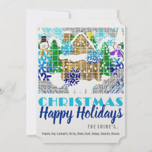 Cartão De Festividades FELIZES HOLIDAYS WINTER WONDERLAND DREAMS Ver.