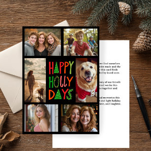 CARTÃO DE FESTIVIDADES FELIZMENTE DIAS DE FEIRA, PERSONALIZADO 6 FOTOGRAF