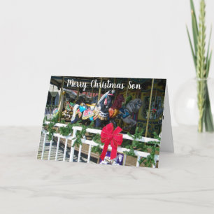 CARTÃO DE FESTIVIDADES FELIZMENTE O NATAL ***FILHO***