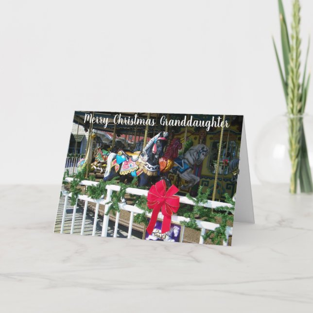 CARTÃO DE FESTIVIDADES FELIZMENTE O NATAL PARA A NOSSA ***FILHA DE VOVÓ** (Frente)