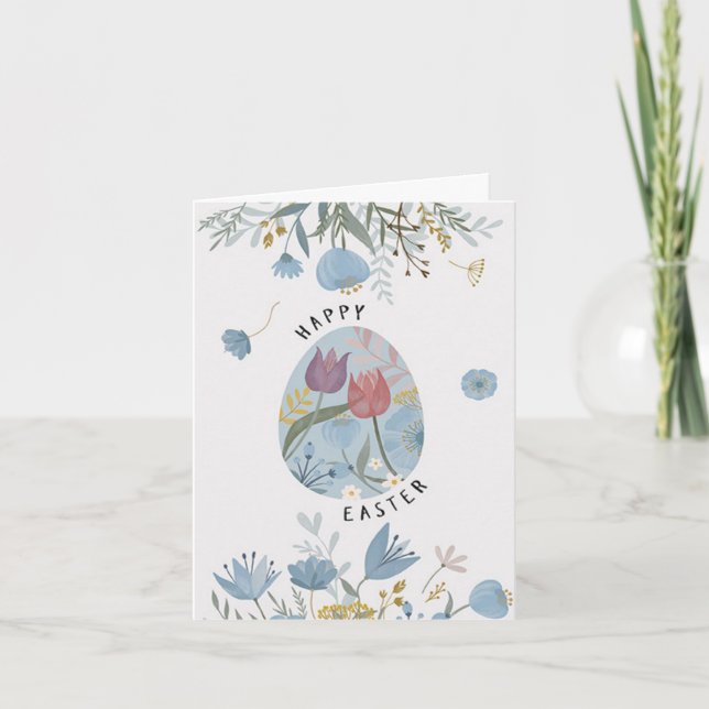 Cartão De Festividades Felz pascoa (Frente)