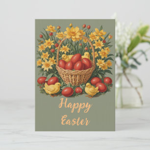 Cartão De Festividades Felz pascoa