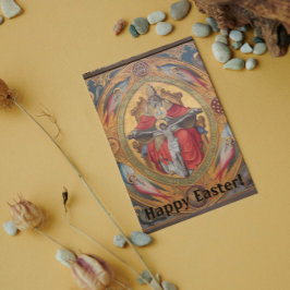 Cartão De Festividades Felz pascoa! Altar das explosões pobres