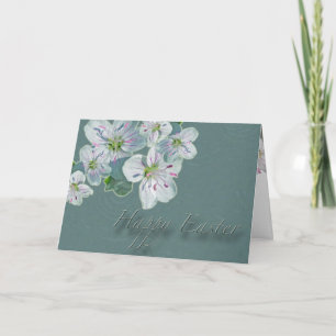 Cartão De Festividades Felz pascoa Beauty Wildflower