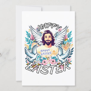 Cartão De Festividades Felz pascoa com Jesus