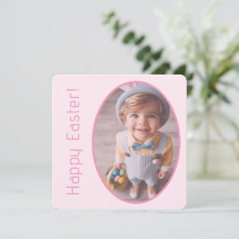 Cartão De Festividades Felz pascoa de Fotografias Personalizadas Elegante