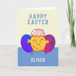 Cartão De Festividades Felz pascoa de Páscoa e Ovos