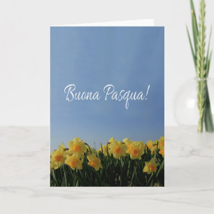 Cartão De Festividades Felz pascoa italiano Buona Pasqua