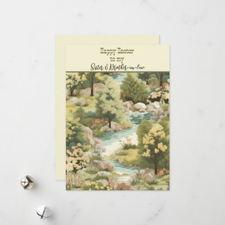 Cartão De Festividades Felz pascoa para Irmã e Irmão por lei