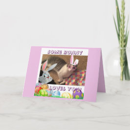 Cartão De Festividades Felz pascoa para um amante do gato