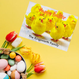 Cartão De Festividades Felz pascoa personalizado