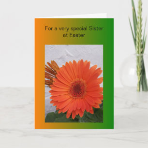 Cartão De Festividades Felz pascoa Sister Card - Gerbera