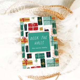 Cartão De Festividades Feriado Bonito nas salas é o Natal