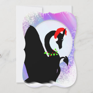 Cartão De Festividades Feriado da lua do dragão (embaçamento colorido)