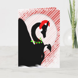 Cartão De Festividades Feriado da lua do dragão (fundo de Candycane)