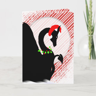 Cartão De Festividades Feriado da lua do dragão (fundo de Candycane)