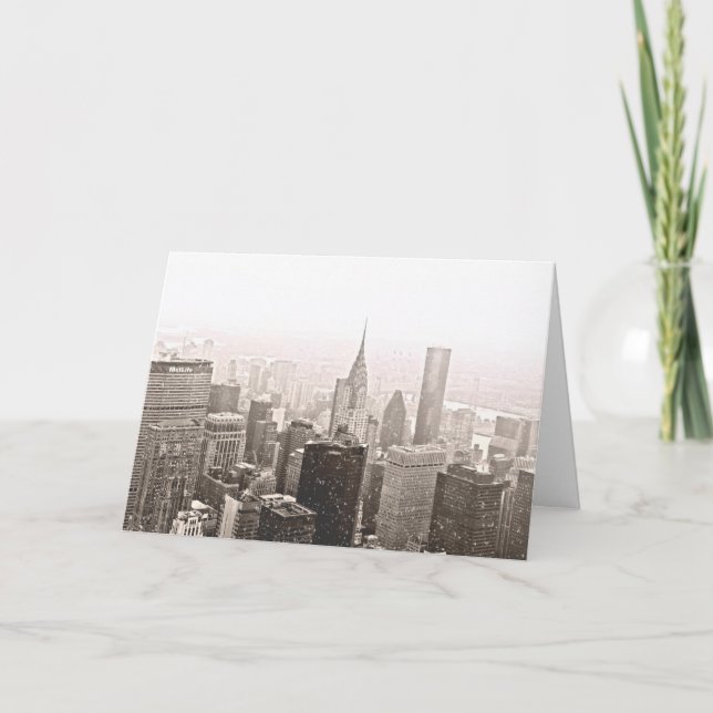 Cartão De Festividades Feriado da Nova Iorque (Frente)