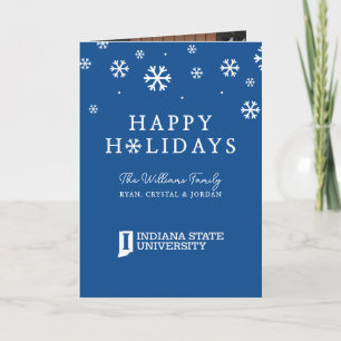 Cartão De Festividades Feriado da Universidade Estadual de Indiana