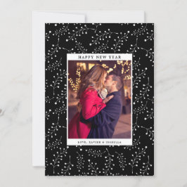 Cartão De Festividades Feriado de Fotografia de Ano Novo da Elegance