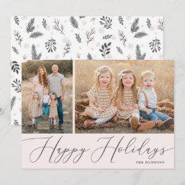 Cartão De Festividades Feriado de Fotografia Simples 2 de Caligrafia de S