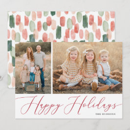 Cartão De Festividades Feriado de Fotografia Simples 2 de Caligrafia de S