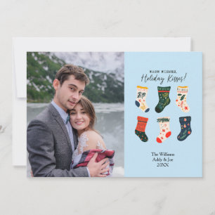 Cartão De Festividades Feriado de Fotos Personalizado das Boho Christmas 