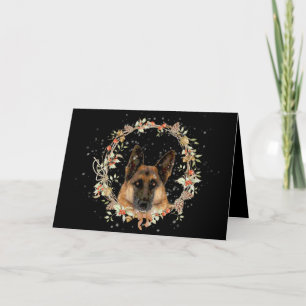 Cartão De Festividades Feriado de German shepherd Festivo