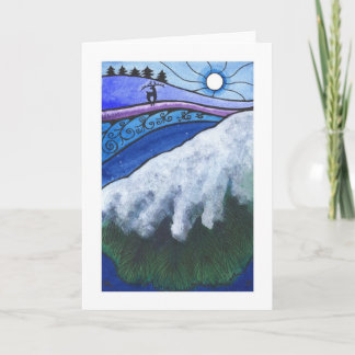 Cartão De Festividades Feriado de inverno/cartão de Natal, "cervos