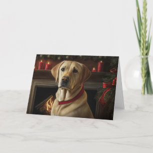 Cartão De Festividades Feriado de laboratório amarelo