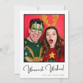 Cartão De Festividades Feriado de Natal em Casal de boas intenções 