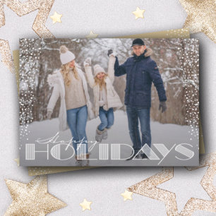 Cartão De Festividades Feriado de Natal em Tipografia Feliz de Feriados R