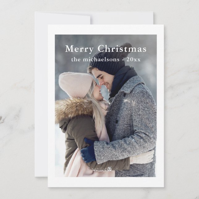 Cartão De Festividades Feriado de Natal feliz da Xadrez Verde russa (Frente)