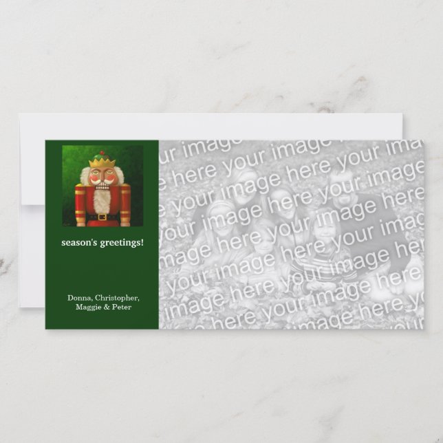 Cartão De Festividades Feriado de Nozes Tradicional (Frente)