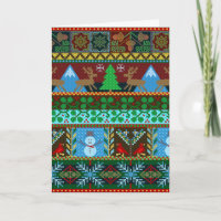 Feriado de Reindeer, Padrão de Suéter de Natal Kni