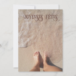 Cartão De Festividades Feriado do Quebec Snowbird