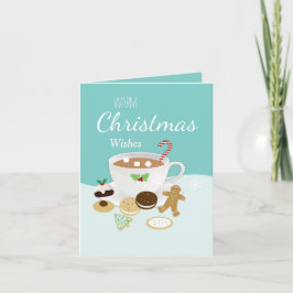 Cartão De Festividades Feriado dos biscoitos do Natal e do chocolate