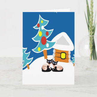 Cartão De Festividades Feriado dos gatos Siamese