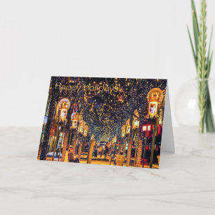 Cartão De Festividades Feriado feliz, Denver, alameda da rua do CO 16o