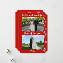 Cartão De Festividades Feriado Fotográfico do Ano Mais Maravilhoso