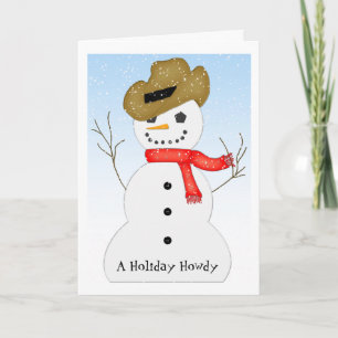 Cartão De Festividades Feriado Howdy