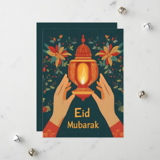 Cartão De Festividades Feriado islâmico Eid Mubarak