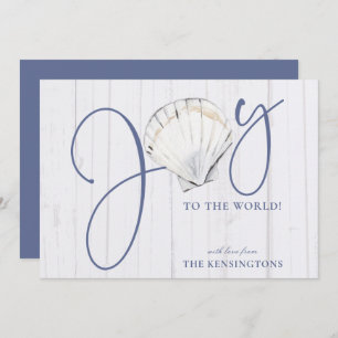 Cartão De Festividades Feriado Náutico Moderno de Alegria de Natal