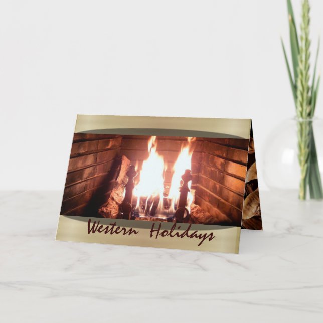 Cartão De Festividades Feriado Ocidental (Frente)