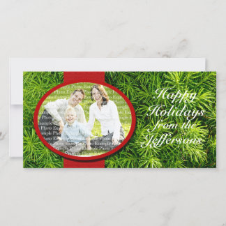 Cartão De Festividades Feriado Personalizado de Imagem da Família de Mode