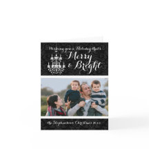 Feriado preto alegre e brilhante do candelabro